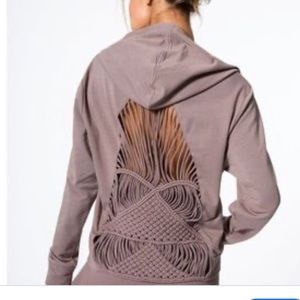 Carbon 38 Crochet back Sweatshirt